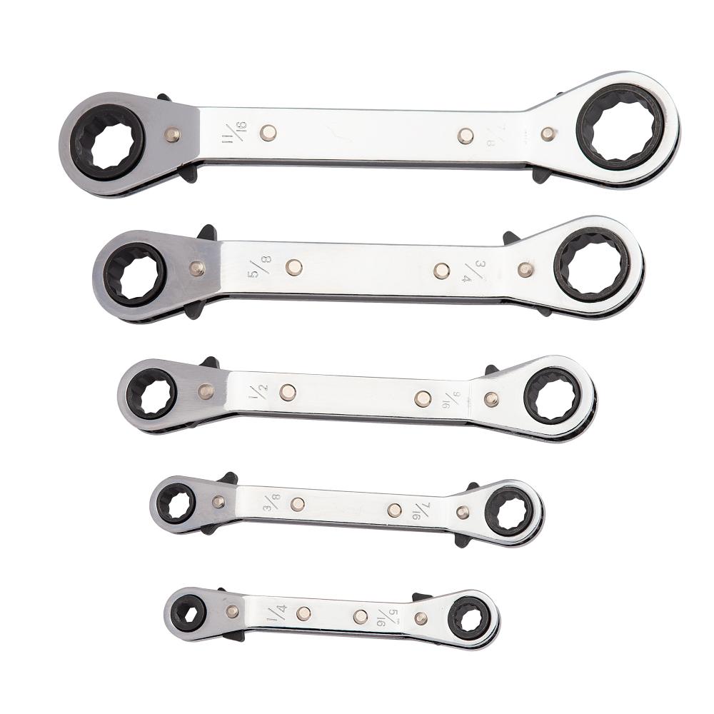 SAE Offset Ratcheting Box Wrench Set (5-Pc.)<span class=' ItemWarning' style='display:block;'>Item is usually in stock, but we&#39;ll be in touch if there&#39;s a problem<br /></span>