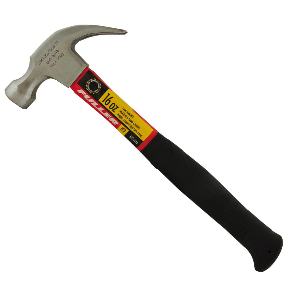 16-Oz. Claw Hammer with Fibreglass Handle<span class=' ItemWarning' style='display:block;'>Item is usually in stock, but we&#39;ll be in touch if there&#39;s a problem<br /></span>