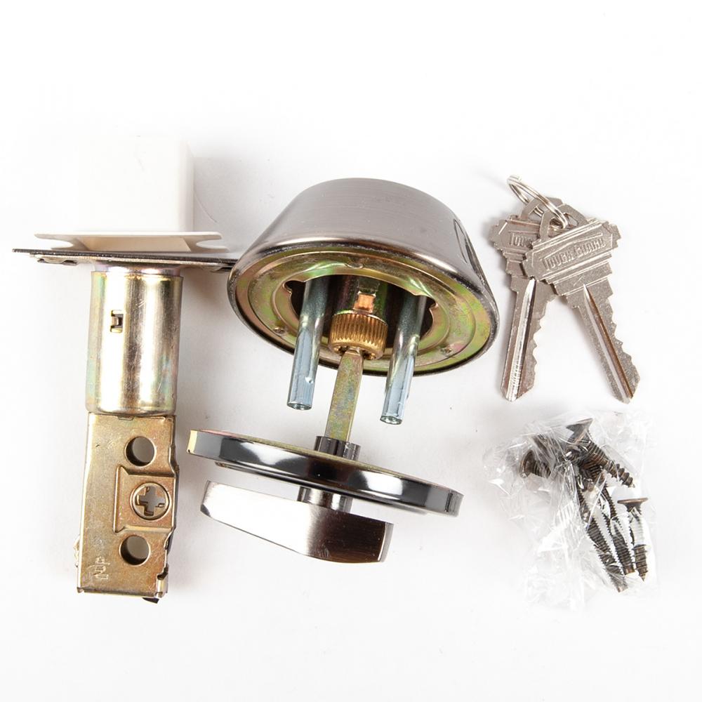 Deadbolt Single Cylinder Pewter<span class=' ItemWarning' style='display:block;'>Item is usually in stock, but we&#39;ll be in touch if there&#39;s a problem<br /></span>