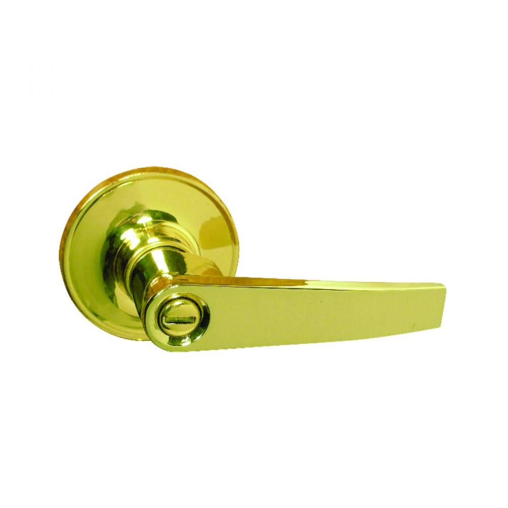 Door Lock Lever Privacy Polish Brass<span class=' ItemWarning' style='display:block;'>Item is usually in stock, but we&#39;ll be in touch if there&#39;s a problem<br /></span>