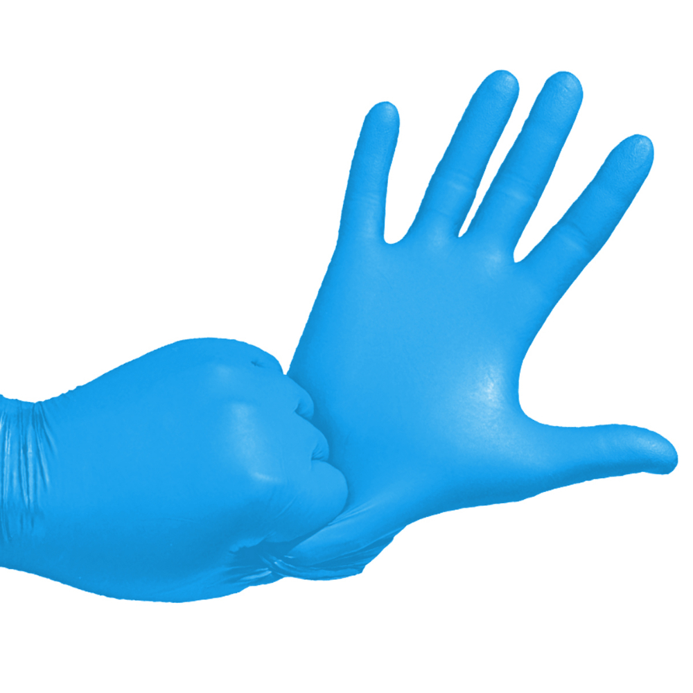 50Pk Latex Free Disposable Nitrile Gloves 5.5 Mil Blue (M)<span class=' ItemWarning' style='display:block;'>Item is usually in stock, but we&#39;ll be in touch if there&#39;s a problem<br /></span>