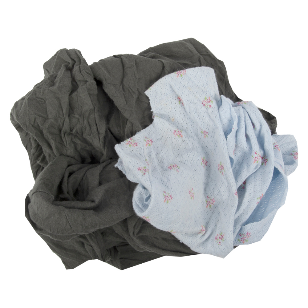 Recycled T-Shirt Cloth Rags 25lb Multicoloured<span class=' ItemWarning' style='display:block;'>Item is usually in stock, but we&#39;ll be in touch if there&#39;s a problem<br /></span>