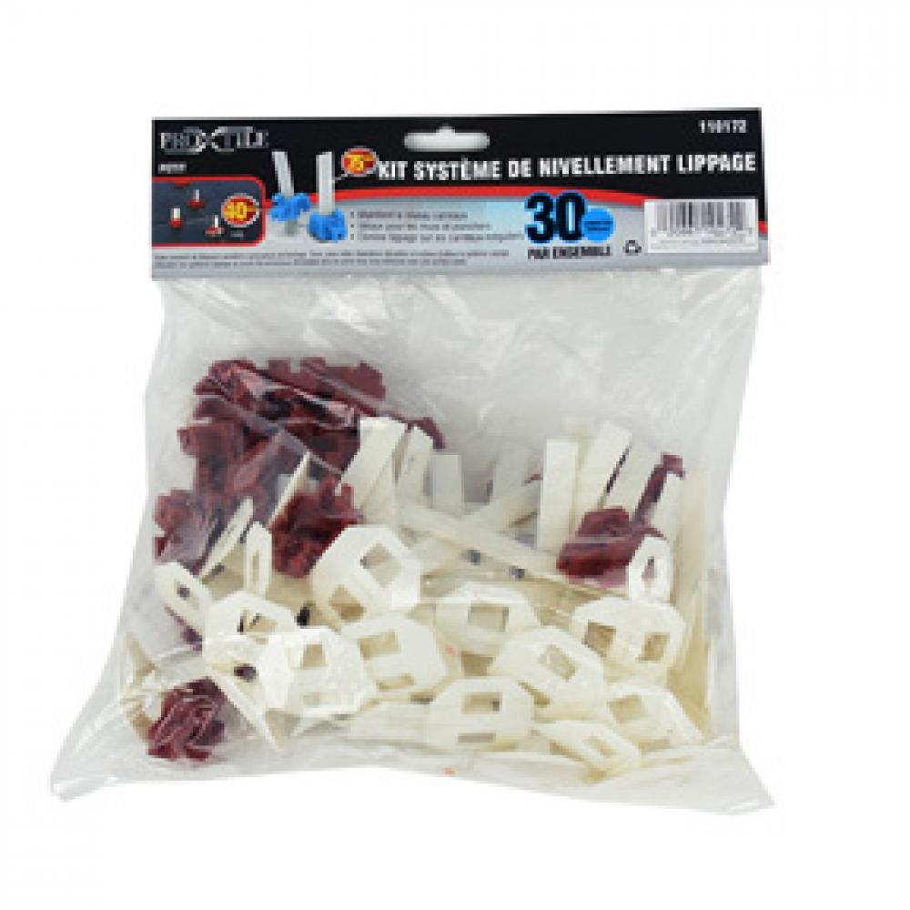 Lippage Started Kit (30 Strips 75mm + 30 Caps 40mm)<span class=' ItemWarning' style='display:block;'>Item is usually in stock, but we&#39;ll be in touch if there&#39;s a problem<br /></span>