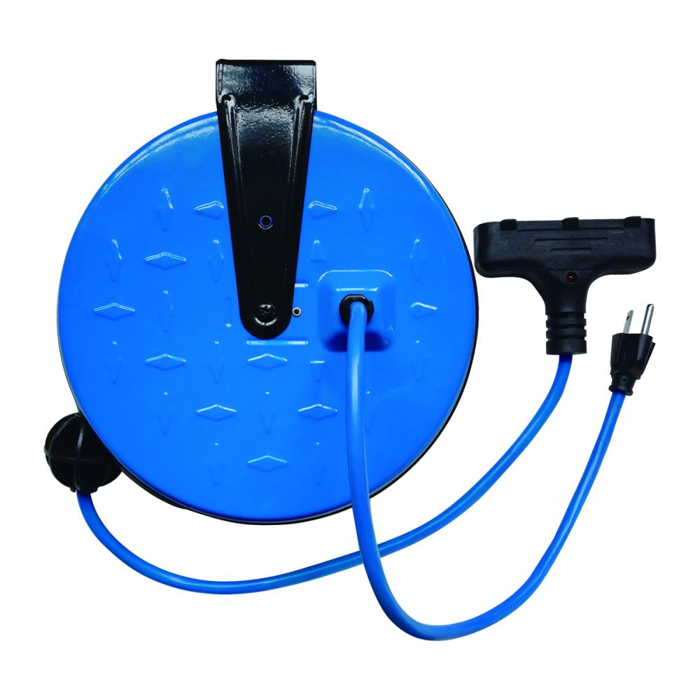 Extension Cord Outdoor SJTW 16/3 in Retractrable Metal Reel GFI Blue 30ft<span class=' ItemWarning' style='display:block;'>Item is usually in stock, but we&#39;ll be in touch if there&#39;s a problem<br /></span>