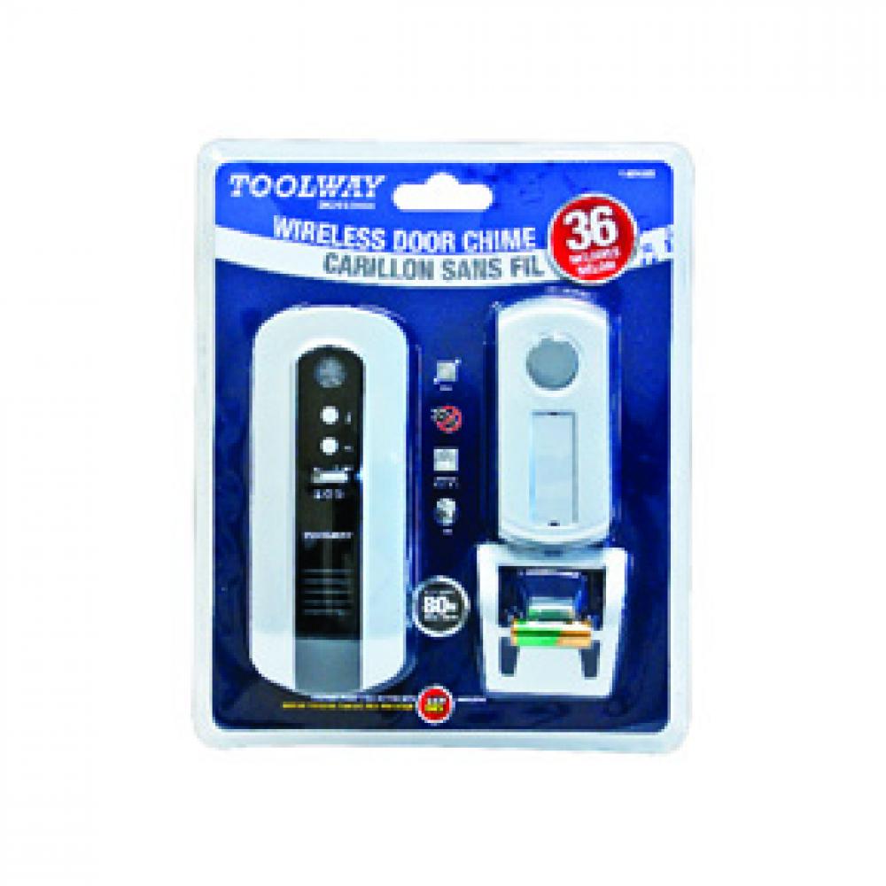 Door Chime w/Wireless Remote Touch Button w/LED & Waterproof Transmitter Silver<span class=' ItemWarning' style='display:block;'>Item is usually in stock, but we&#39;ll be in touch if there&#39;s a problem<br /></span>