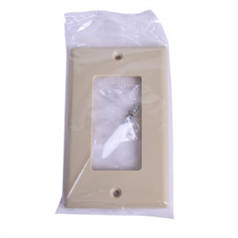 Decora 1-Gang Wall Plate Ivory<span class=' ItemWarning' style='display:block;'>Item is usually in stock, but we&#39;ll be in touch if there&#39;s a problem<br /></span>