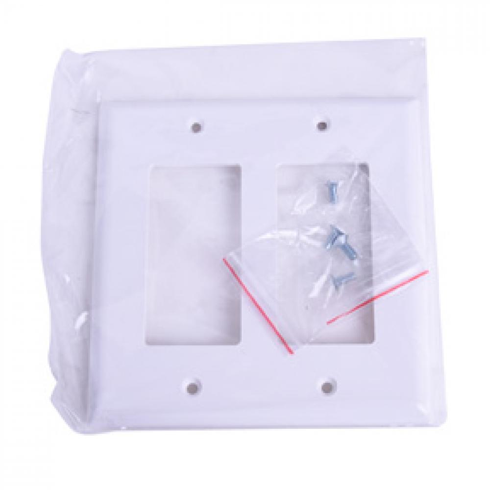 Decora 2-Gang Wall Plate White<span class=' ItemWarning' style='display:block;'>Item is usually in stock, but we&#39;ll be in touch if there&#39;s a problem<br /></span>