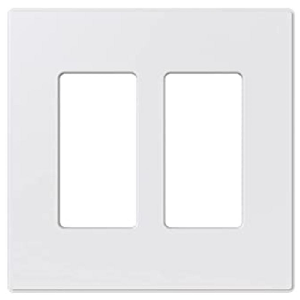 Decora 2-Gang Screwless Wall Plate Mid Size White<span class=' ItemWarning' style='display:block;'>Item is usually in stock, but we&#39;ll be in touch if there&#39;s a problem<br /></span>