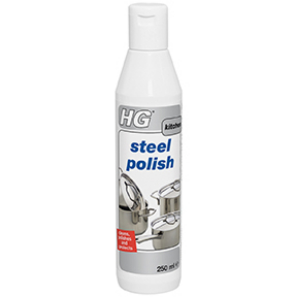 HG Stainless Steel Cleaner and Polish 250ml<span class=' ItemWarning' style='display:block;'>Item is usually in stock, but we&#39;ll be in touch if there&#39;s a problem<br /></span>