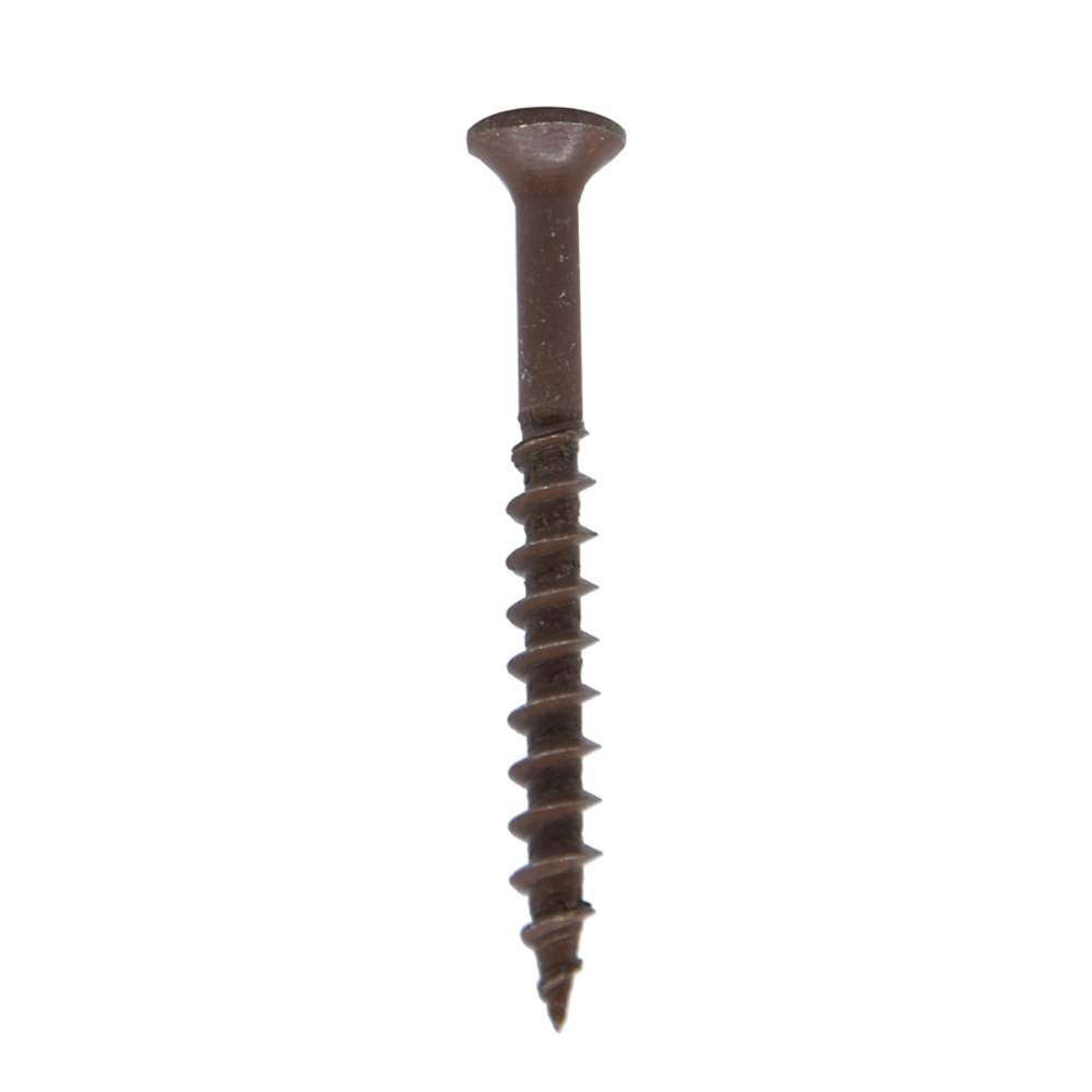 100PK Deck Screws Brown Ceramic #8 x 1½in<span class=' ItemWarning' style='display:block;'>Item is usually in stock, but we&#39;ll be in touch if there&#39;s a problem<br /></span>