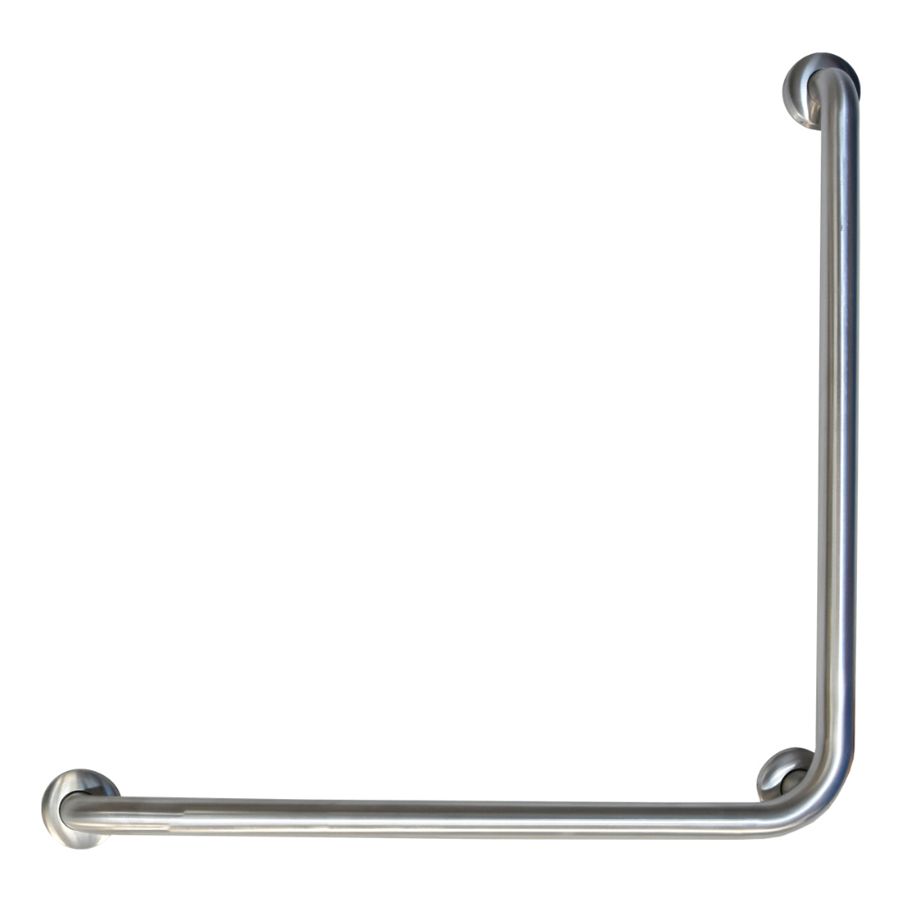 Bathroom Grab Bar L-Shape 30in x 30in x Ø:38mm (1.5in) Stainless Steel<span class=' ItemWarning' style='display:block;'>Item is usually in stock, but we&#39;ll be in touch if there&#39;s a problem<br /></span>