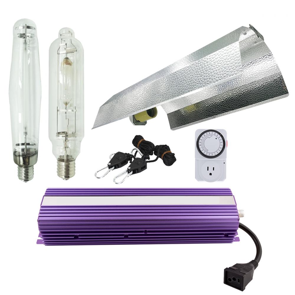 Grow Light Kit HPS & MH with Wing Reflector 1000W Volt Switchable Ballast 48in<span class=' ItemWarning' style='display:block;'>Item is usually in stock, but we&#39;ll be in touch if there&#39;s a problem<br /></span>