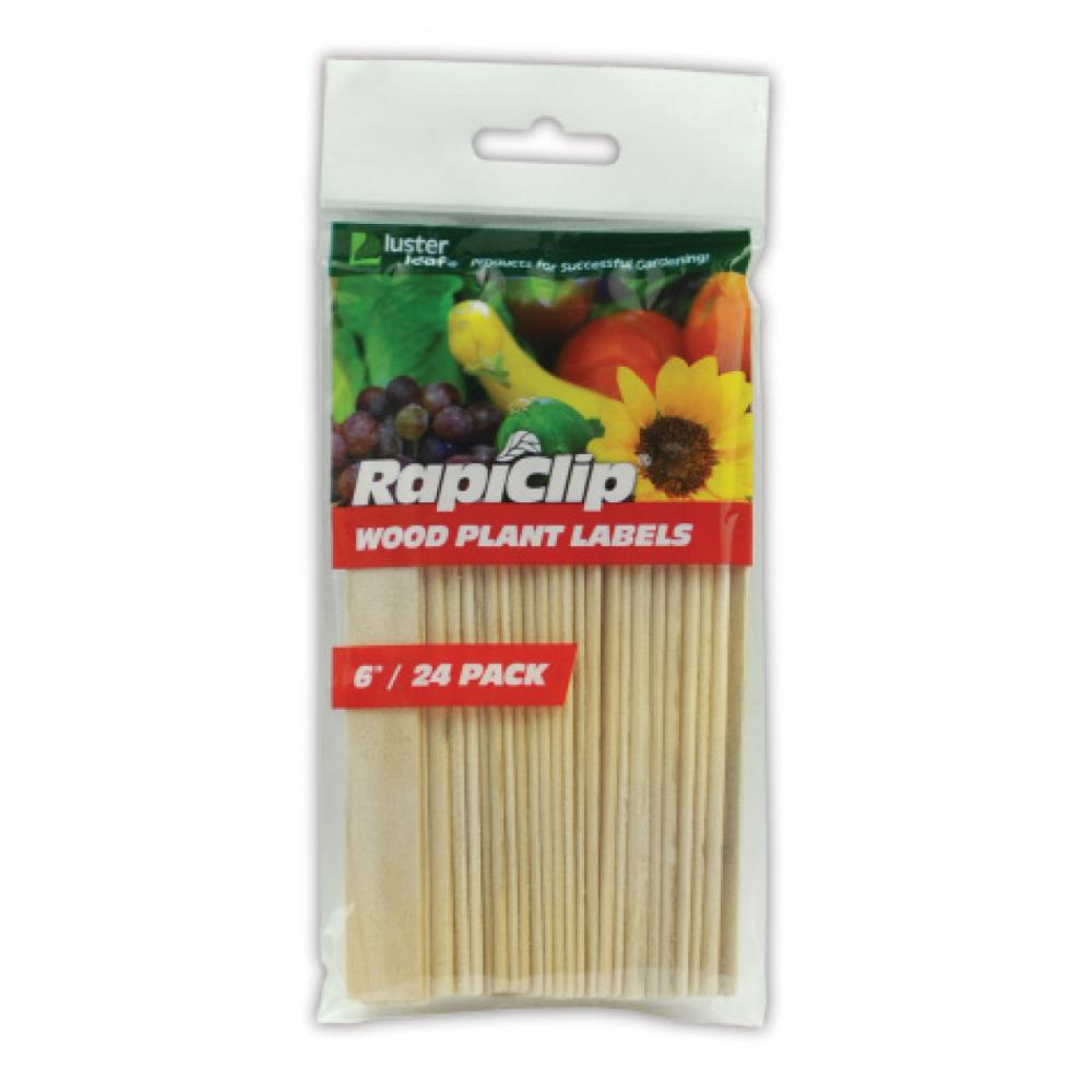 Garden Plant Labels Wood 6in 24pk<span class=' ItemWarning' style='display:block;'>Item is usually in stock, but we&#39;ll be in touch if there&#39;s a problem<br /></span>