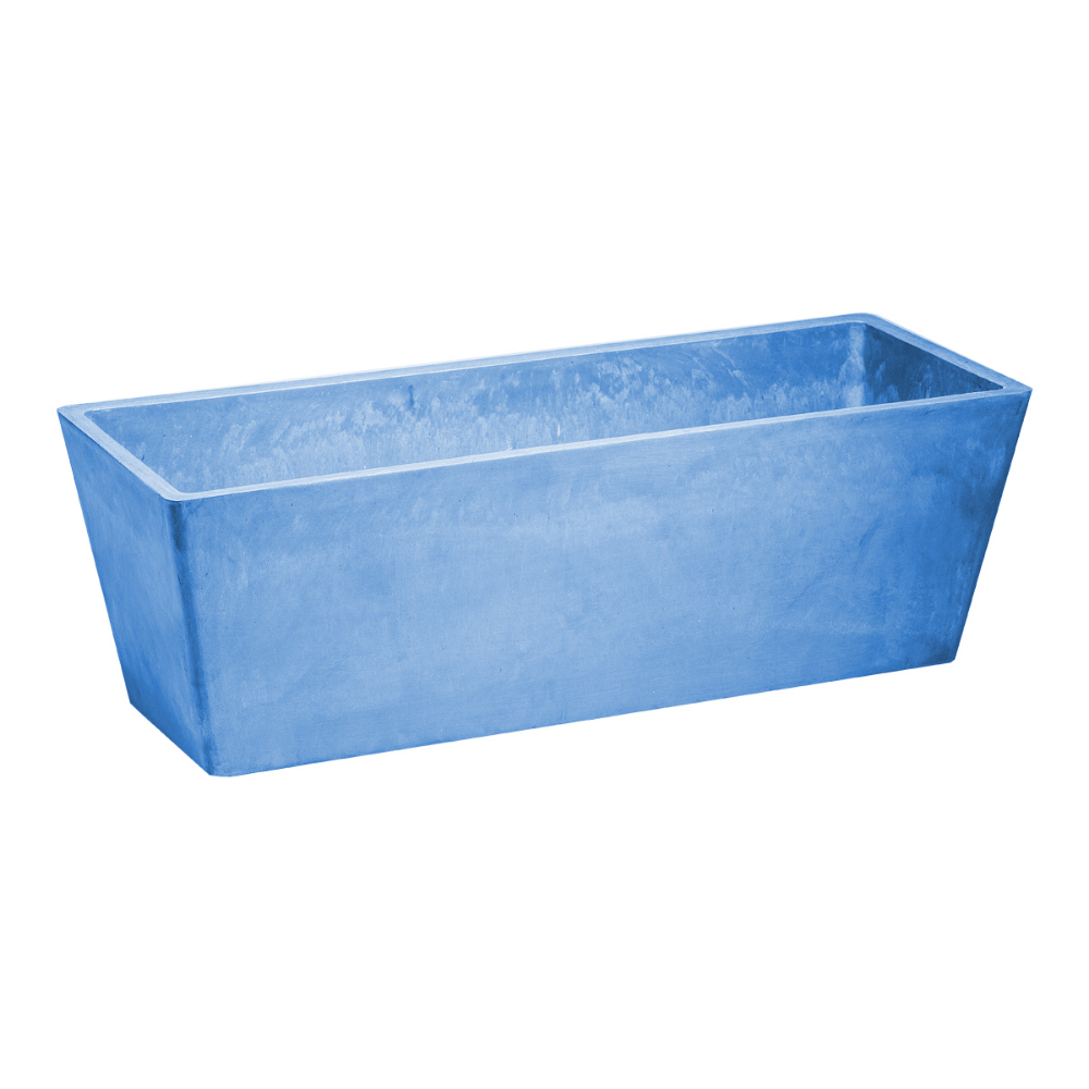 Planter Composite Rectangular Box 20in x 7in x 6in Blue<span class=' ItemWarning' style='display:block;'>Item is usually in stock, but we&#39;ll be in touch if there&#39;s a problem<br /></span>