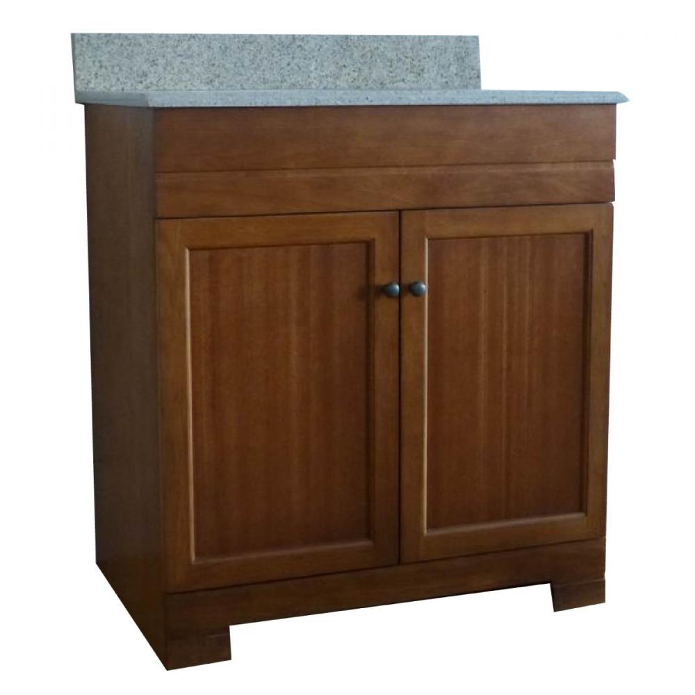 Vanity with Granite Top 2-Door 30x22x38&#34; Beige<span class=' ItemWarning' style='display:block;'>Item is usually in stock, but we&#39;ll be in touch if there&#39;s a problem<br /></span>