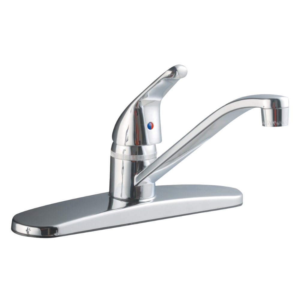 Standard Kitchen Faucet 1-Handle Chrome Plated<span class=' ItemWarning' style='display:block;'>Item is usually in stock, but we&#39;ll be in touch if there&#39;s a problem<br /></span>