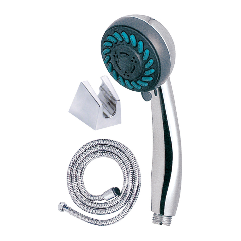 ABS Handheld Showerhead Kit Round 4in (10cm) 2-Settings Chrome Plated<span class=' ItemWarning' style='display:block;'>Item is usually in stock, but we&#39;ll be in touch if there&#39;s a problem<br /></span>