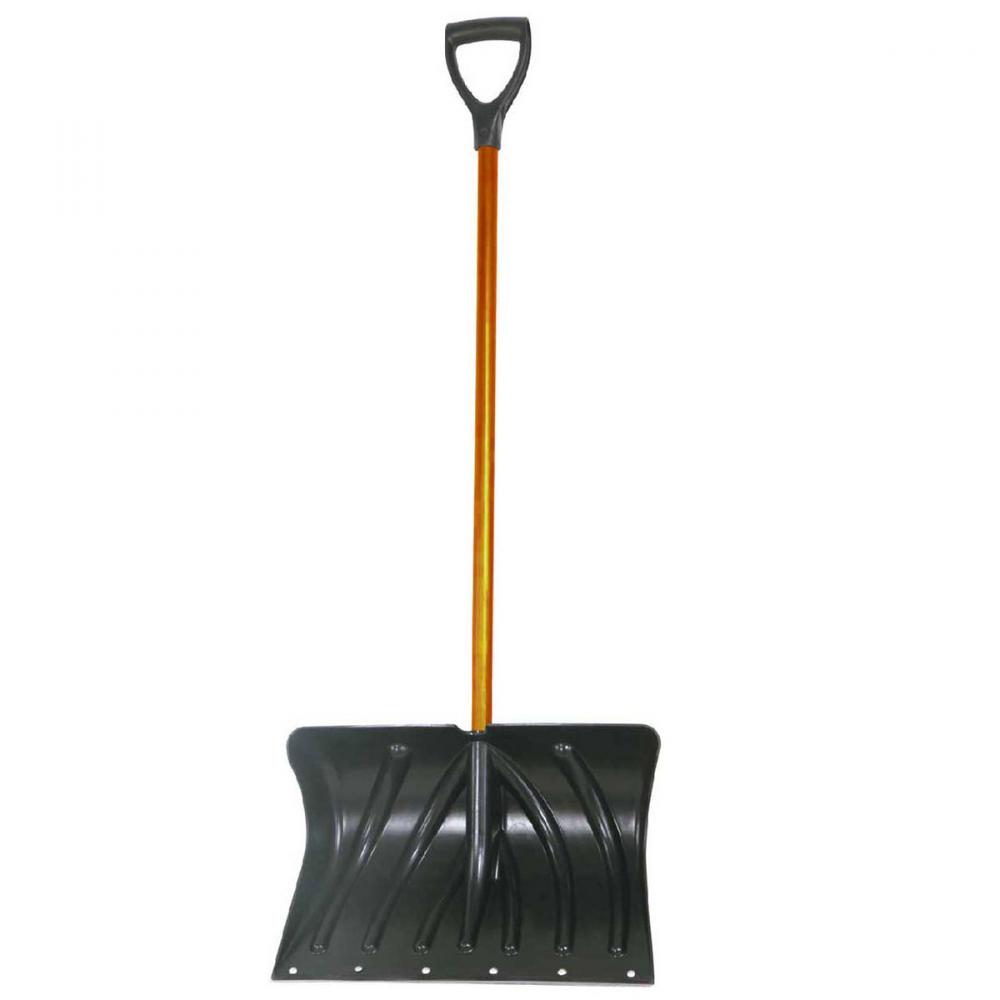 Snow Pusher 20&#34; Poly Blade Fibreglass  D-grip Handle 51&#34;<span class=' ItemWarning' style='display:block;'>Item is usually in stock, but we&#39;ll be in touch if there&#39;s a problem<br /></span>