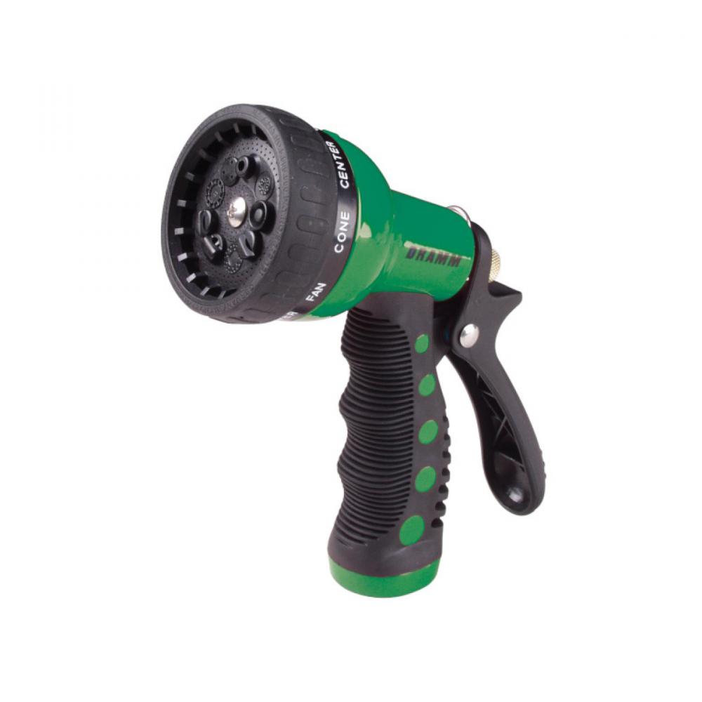 Touch N Flow Hose Nozzle Sprayer Rear Trigger 9 Pattern Green<span class='Notice ItemWarning' style='display:block;'>Item has been discontinued<br /></span>