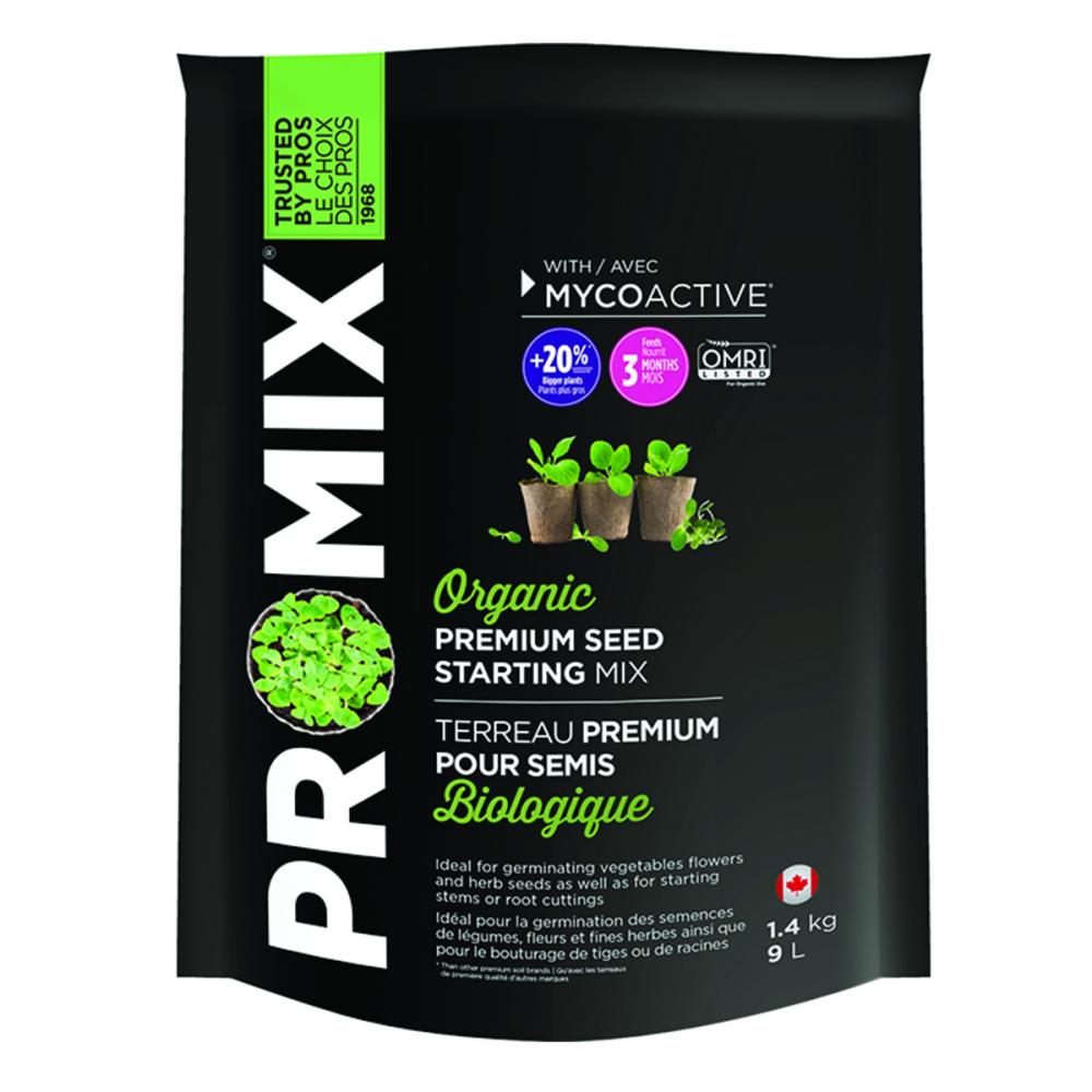 PRO-MIX Organic Seed Starting Mix 9 L<span class=' ItemWarning' style='display:block;'>Item is usually in stock, but we&#39;ll be in touch if there&#39;s a problem<br /></span>