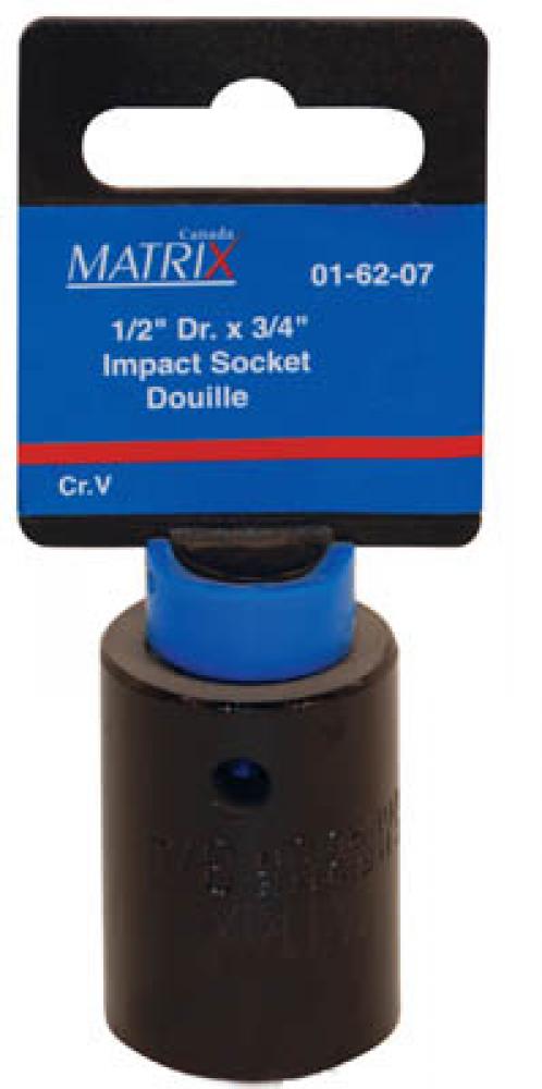 Shallow Impact Socket SAE 3/4in x 1/2in Dr Cr-V<span class=' ItemWarning' style='display:block;'>Item is usually in stock, but we&#39;ll be in touch if there&#39;s a problem<br /></span>