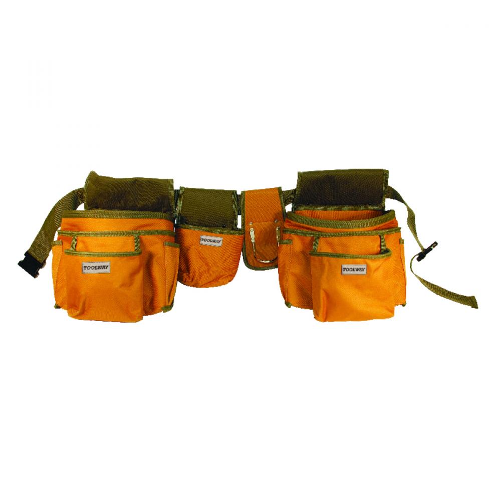 Tool Belt Nylon Canvas 12pocket (2 lrg 3 med 7 sm) with Nylon Belt<span class=' ItemWarning' style='display:block;'>Item is usually in stock, but we&#39;ll be in touch if there&#39;s a problem<br /></span>