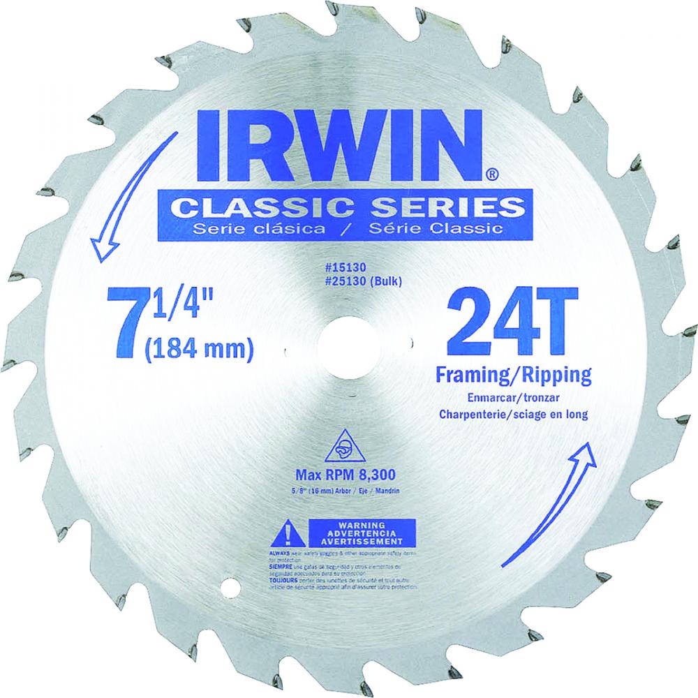 Carbide Blade 7-¼&#34; 24T<span class=' ItemWarning' style='display:block;'>Item is usually in stock, but we&#39;ll be in touch if there&#39;s a problem<br /></span>