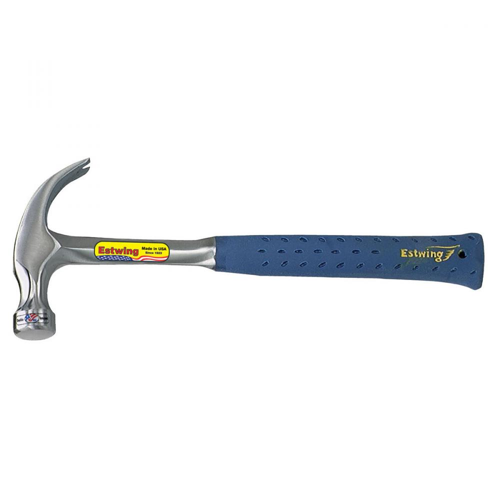 Claw Hammer Curved 16oz 13in Nylon Vinyl Grip Handle Estwing E3-16C<span class=' ItemWarning' style='display:block;'>Item is usually in stock, but we&#39;ll be in touch if there&#39;s a problem<br /></span>