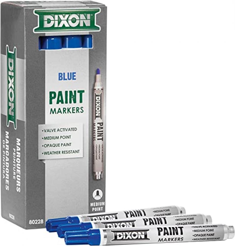 12pk Paint Marker - Valve Action - Medium Tip - Blue<span class=' ItemWarning' style='display:block;'>Item is usually in stock, but we&#39;ll be in touch if there&#39;s a problem<br /></span>