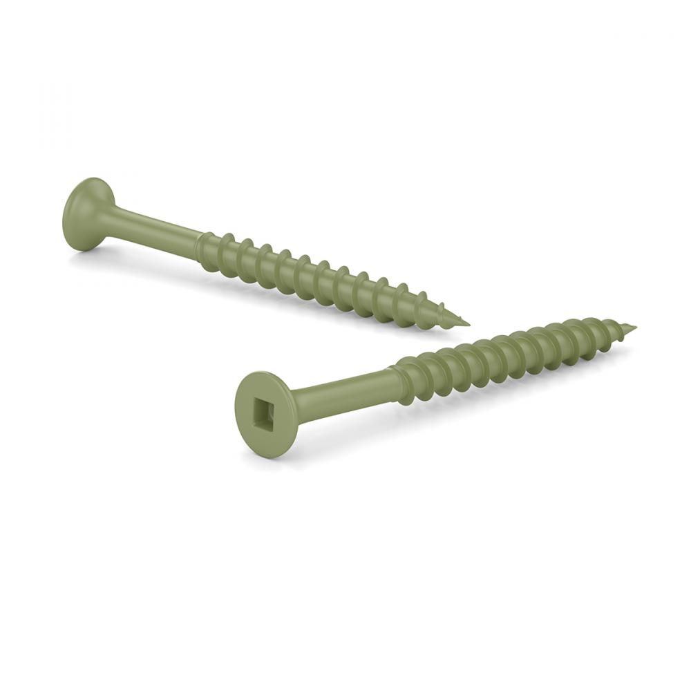 Screw Deck Green Ceramic N°8 x 2in 100/Pk<span class=' ItemWarning' style='display:block;'>Item is usually in stock, but we&#39;ll be in touch if there&#39;s a problem<br /></span>