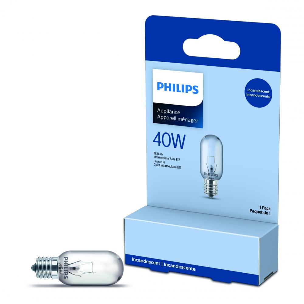 Bulb T8 Incandescent Appliance 40W Intermediate Base Clear<span class=' ItemWarning' style='display:block;'>Item is usually in stock, but we&#39;ll be in touch if there&#39;s a problem<br /></span>