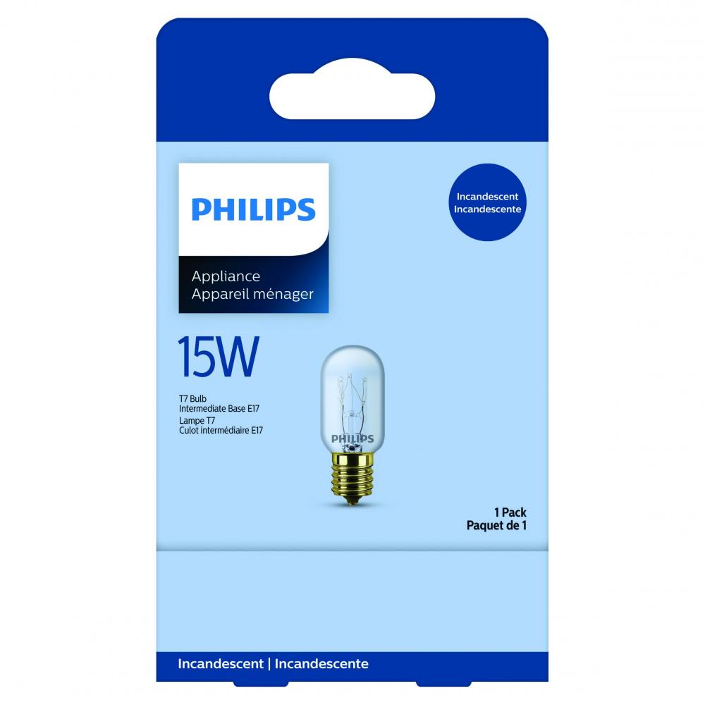 Bulb T7 Incandescent Appliance 15W Intermediate Base Clear<span class=' ItemWarning' style='display:block;'>Item is usually in stock, but we&#39;ll be in touch if there&#39;s a problem<br /></span>