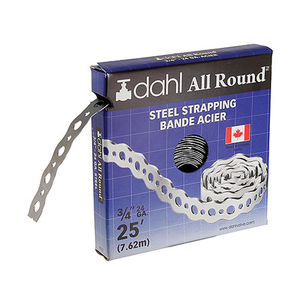 Steel Susp. Strap 25ft x ¾in 24Ga<span class='Notice ItemWarning' style='display:block;'>Item has been discontinued<br /></span>