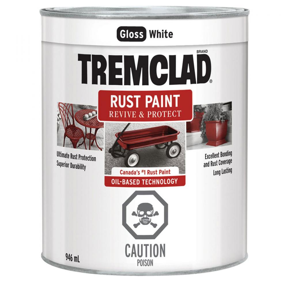 Rust Paint Oil Based 946ml  Gloss White<span class=' ItemWarning' style='display:block;'>Item is usually in stock, but we&#39;ll be in touch if there&#39;s a problem<br /></span>