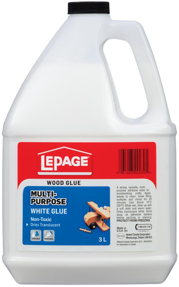 White Glue Multi-Purpose 3L Lepage 531252<span class=' ItemWarning' style='display:block;'>Item is usually in stock, but we&#39;ll be in touch if there&#39;s a problem<br /></span>