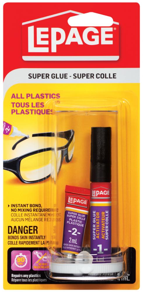 Super Glue All Plastics 2ml Lepage 2600202<span class=' ItemWarning' style='display:block;'>Item is usually in stock, but we&#39;ll be in touch if there&#39;s a problem<br /></span>