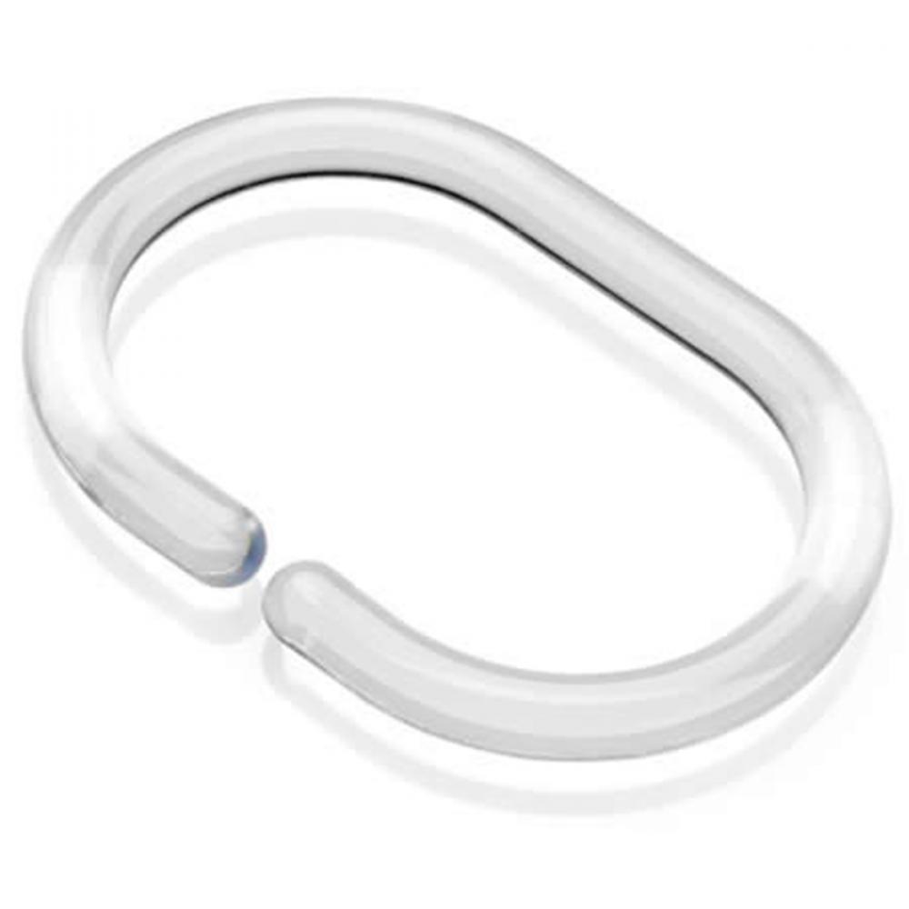 Shower Curtain Rings Clear 12Pk<span class='Notice ItemWarning' style='display:block;'>Item has been discontinued<br /></span>