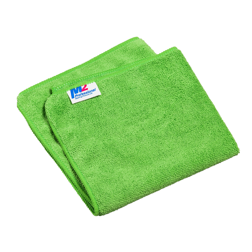 Microfibre Woven Cleaning Cloth 16x16&#34; (40 x 40cm) Green<span class=' ItemWarning' style='display:block;'>Item is usually in stock, but we&#39;ll be in touch if there&#39;s a problem<br /></span>