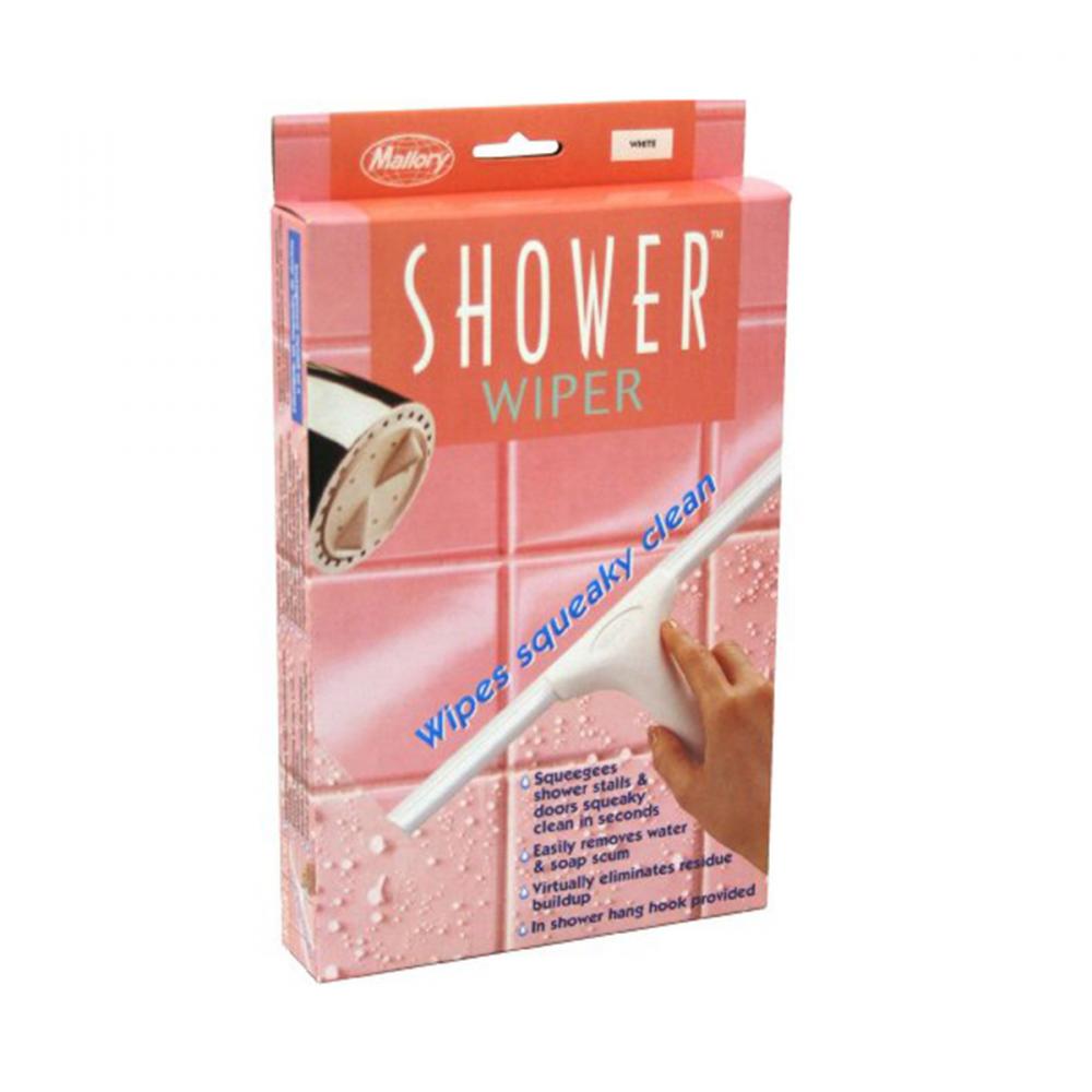 Shower Wiper White handle and blade 10in<span class=' ItemWarning' style='display:block;'>Item is usually in stock, but we&#39;ll be in touch if there&#39;s a problem<br /></span>