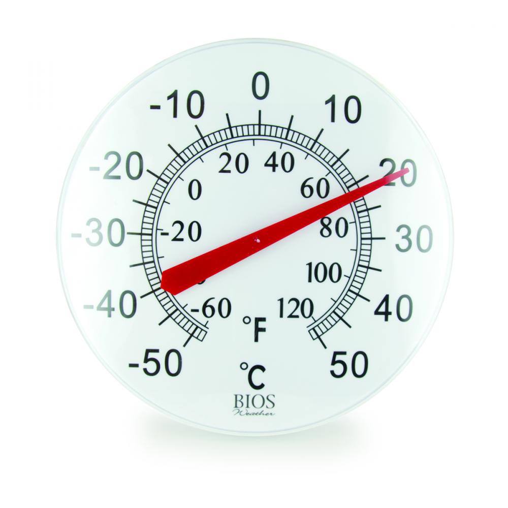 Outdoor Dial Thermometer Black & White 12in<span class=' ItemWarning' style='display:block;'>Item is usually in stock, but we&#39;ll be in touch if there&#39;s a problem<br /></span>