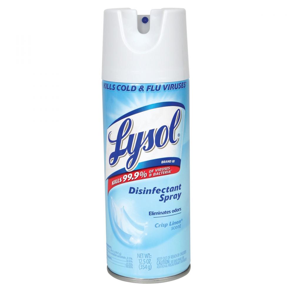 Lysol Disinfectant Spray Crisp Linen 350ml<span class='Notice ItemWarning' style='display:block;'>Item has been discontinued<br /></span>