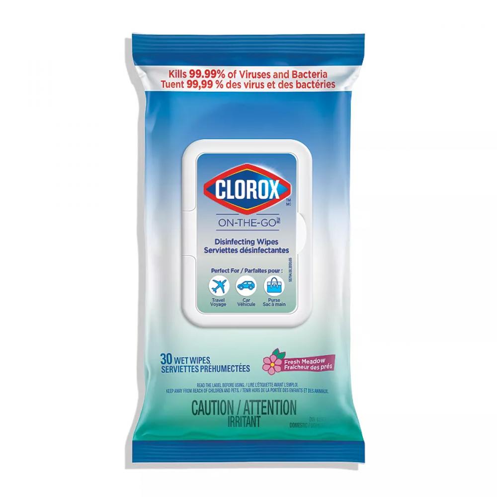 Clorox On-The-Go Disinfecting Wipes 30ct<span class=' ItemWarning' style='display:block;'>Item is usually in stock, but we&#39;ll be in touch if there&#39;s a problem<br /></span>