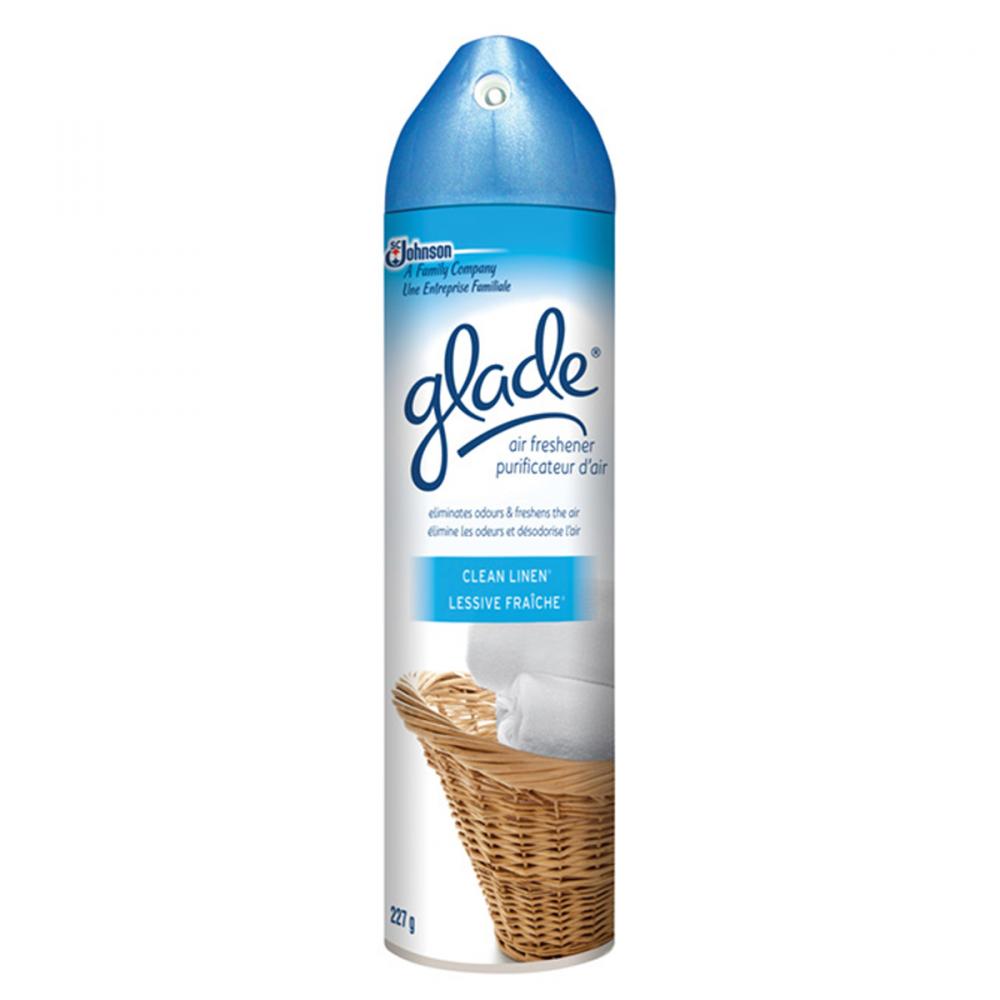 Glade Air Freshener Spray Clean Linen 227ml<span class=' ItemWarning' style='display:block;'>Item is usually in stock, but we&#39;ll be in touch if there&#39;s a problem<br /></span>