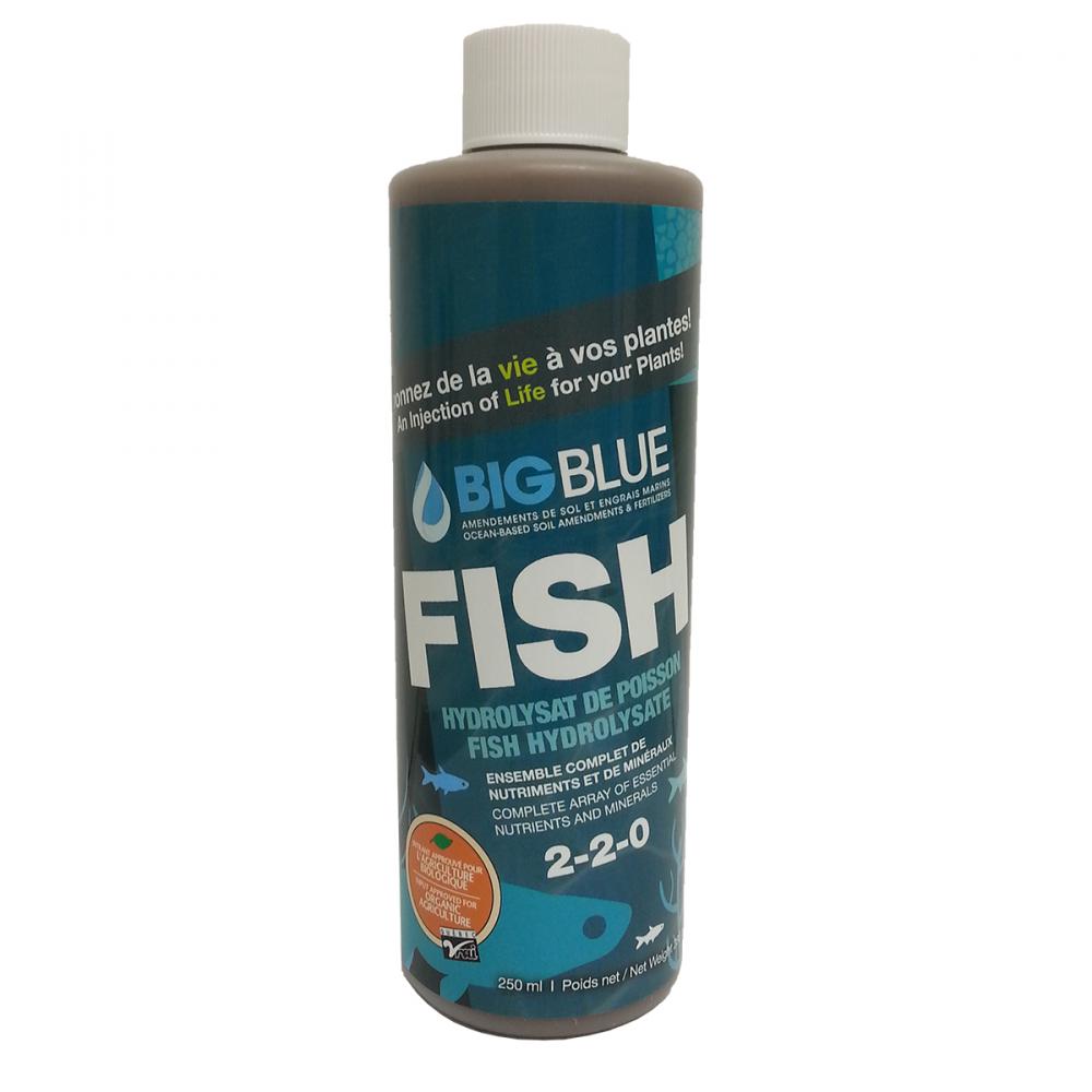 Earth Alive Liquid Fish Hydrolysate Fertilizer Big Blue 250ml 2-2-0<span class=' ItemWarning' style='display:block;'>Item is usually in stock, but we&#39;ll be in touch if there&#39;s a problem<br /></span>