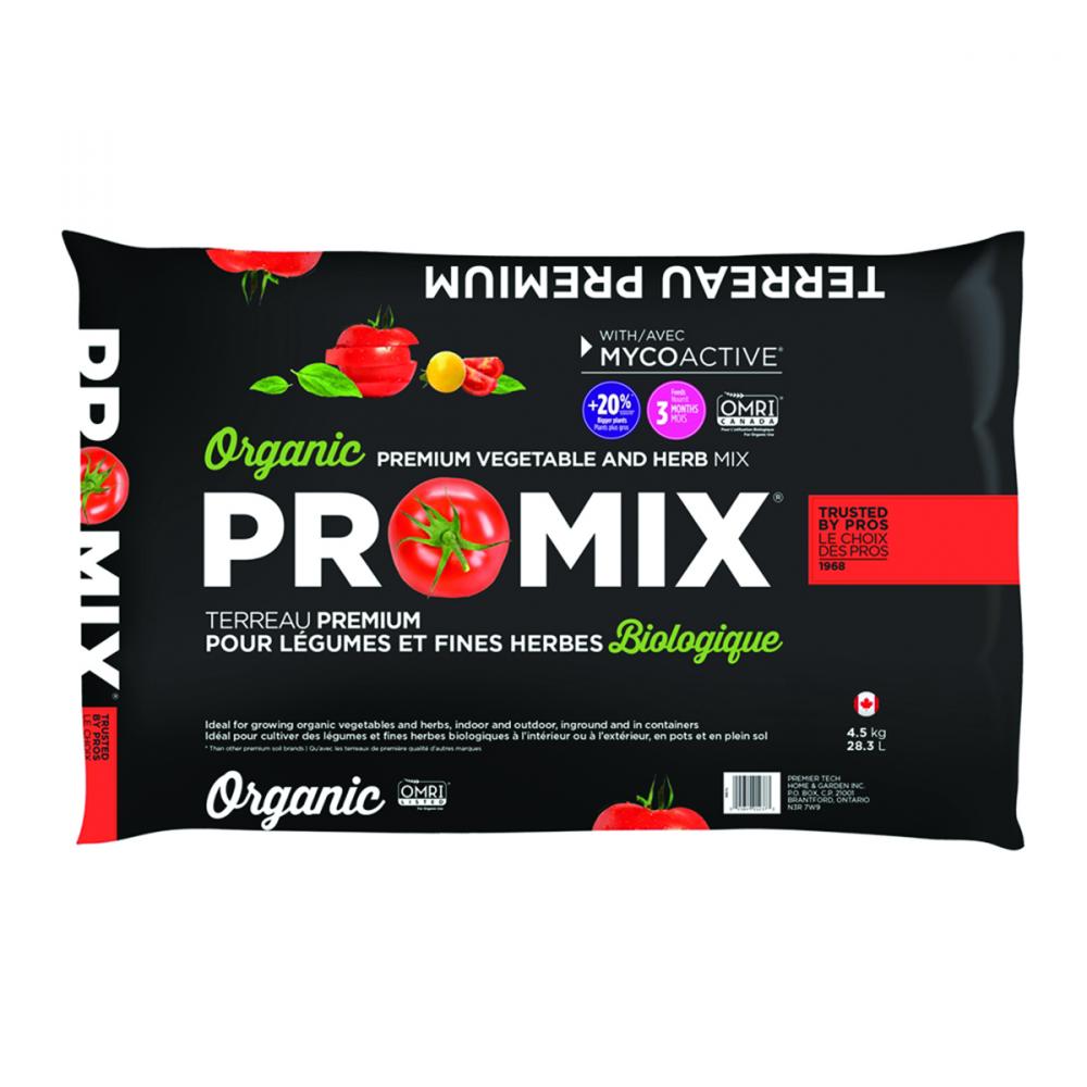 PRO-MIX Organic Vegetable & Herb Mix 9 L<span class=' ItemWarning' style='display:block;'>Item is usually in stock, but we&#39;ll be in touch if there&#39;s a problem<br /></span>