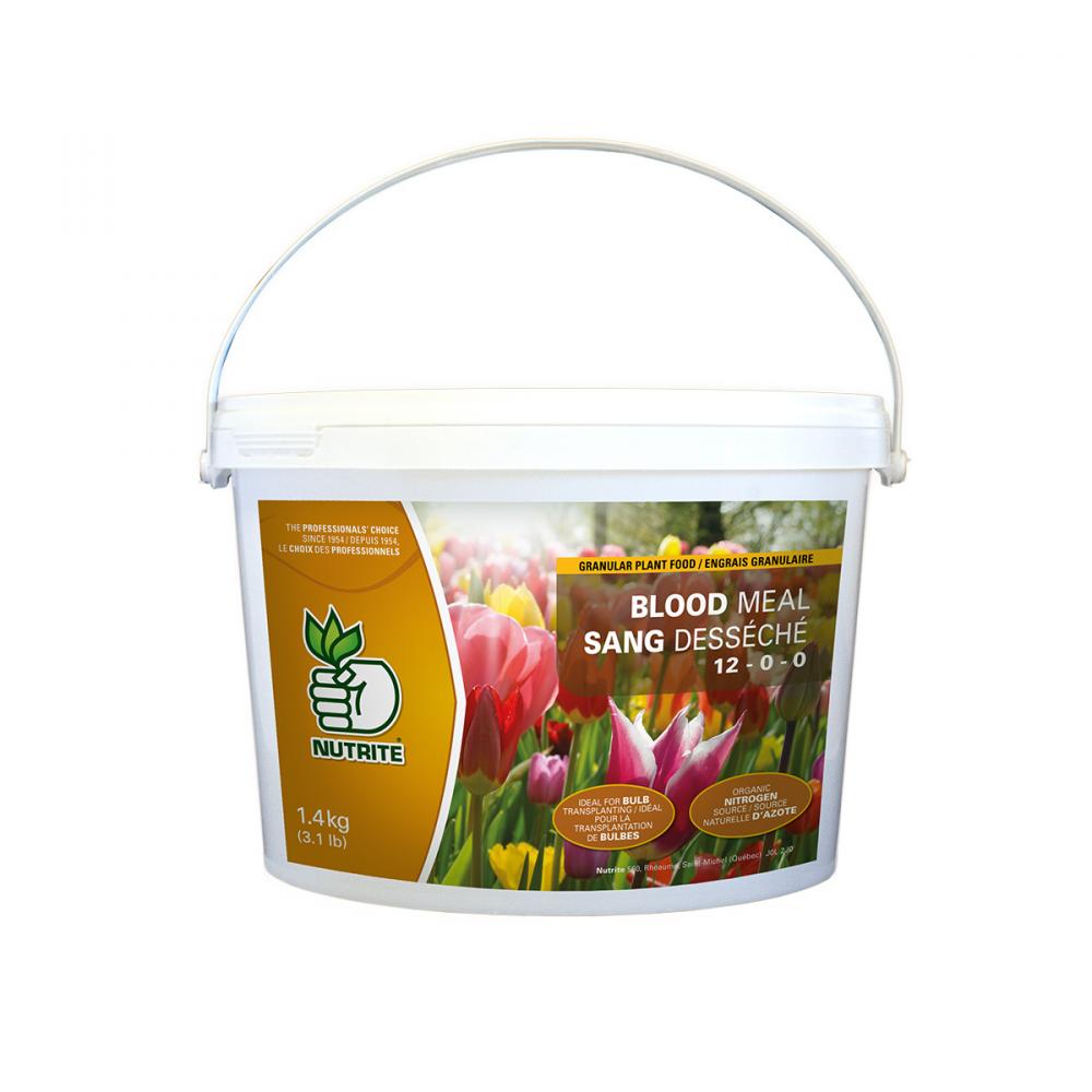 Nutrite Blood Meal Organic 12-0-0  1.4kg<span class=' ItemWarning' style='display:block;'>Item is usually in stock, but we&#39;ll be in touch if there&#39;s a problem<br /></span>