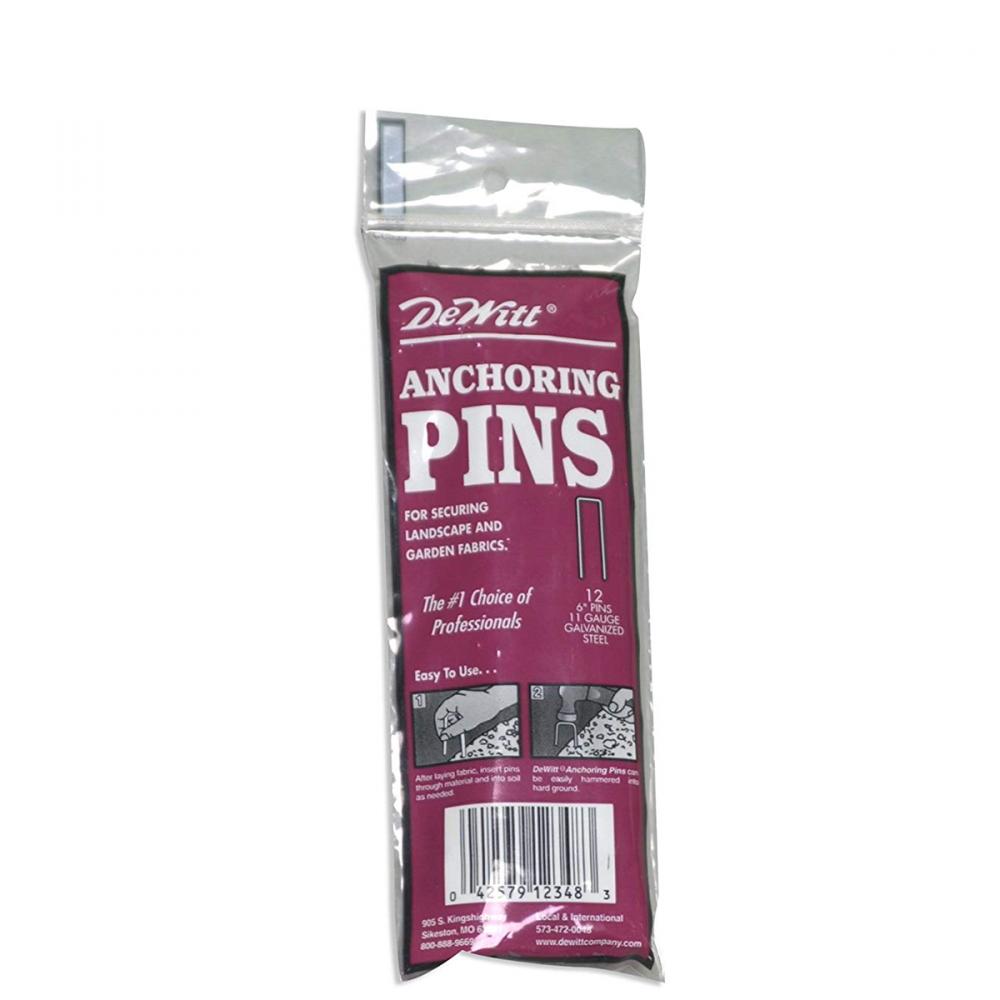 Anchor Pins for Landscape Fabric 6x1x6in 11Ga 12pk<span class=' ItemWarning' style='display:block;'>Item is usually in stock, but we&#39;ll be in touch if there&#39;s a problem<br /></span>