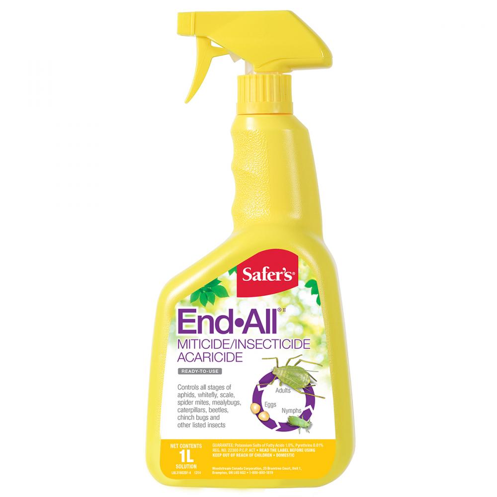 Safer&#39;s End-All Miticide/Insecticide Acaricide RTU 1L<span class=' ItemWarning' style='display:block;'>Item is usually in stock, but we&#39;ll be in touch if there&#39;s a problem<br /></span>