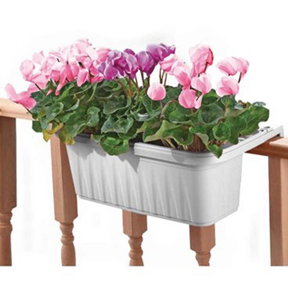 Adjustable Railing Planter White 32in<span class=' ItemWarning' style='display:block;'>Item is usually in stock, but we&#39;ll be in touch if there&#39;s a problem<br /></span>