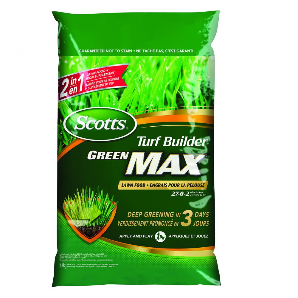 Turf Builder Green Max Lawn Food 27-0-2  5.7kg/350m²<span class=' ItemWarning' style='display:block;'>Item is usually in stock, but we&#39;ll be in touch if there&#39;s a problem<br /></span>